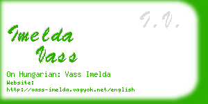 imelda vass business card